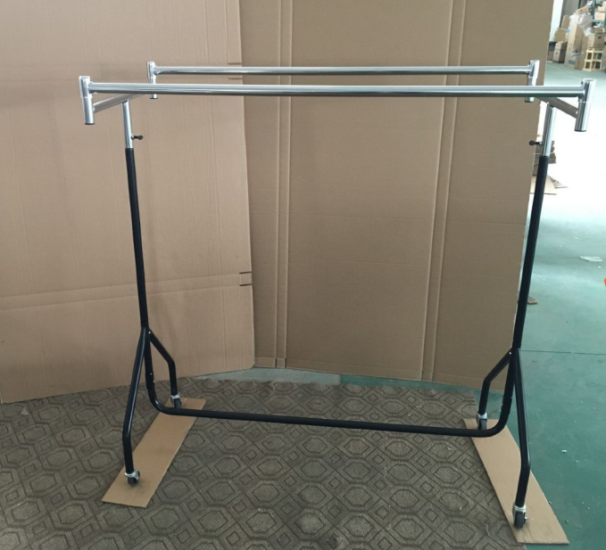 chrome to double bar clothes rail